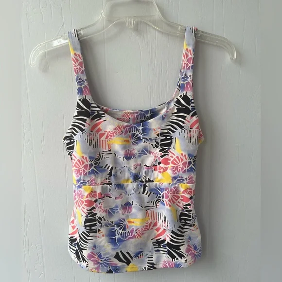 NWOT Free People FP MOVEMENT Never Better Printed Long Tank (size M) - Picture 6 of 16